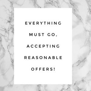 ⭐️ SALE! ⭐️🔥🙌🏻 EVERYTHING MUST GO!